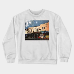 Walthamstow, Row of Shops, London Crewneck Sweatshirt